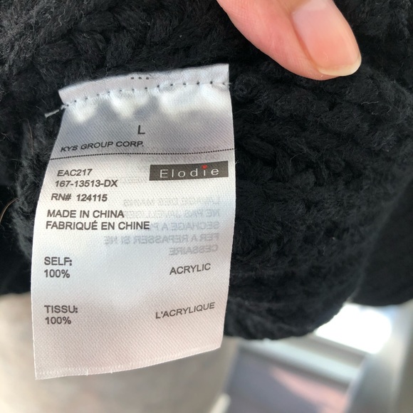 LNWT Elodie Black Sweater - Picture 8 of 8
